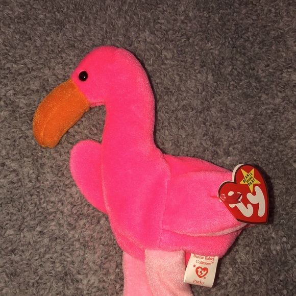 Pinky Flamingo Collectible Beanie Baby - Picture 4 of 8